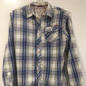 NWOT Guess 1981 plaid button up shirt